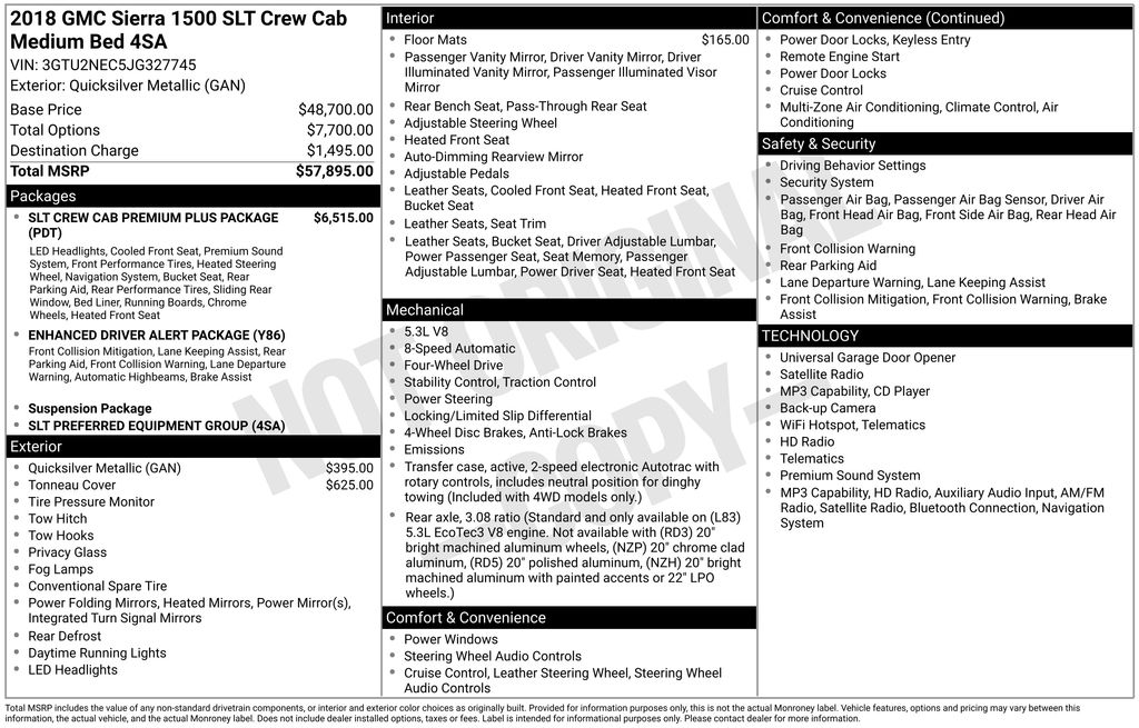 gmc sierra 1500 2018 3GTU2NEC5JG327745 image gmc sierra 1500 2018 3GTU2NEC5JG327745 image